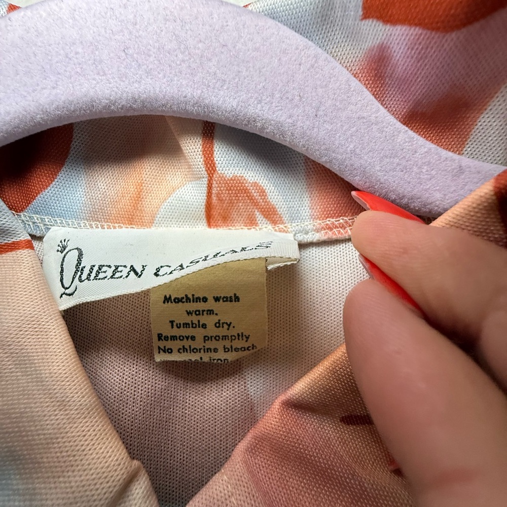 70s vintage dagger collar blouse/ queens casuals blouse with tags! - Picture 5 of 9